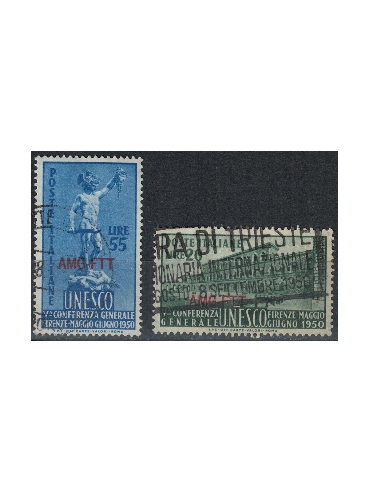 TRIESTE A 1950 UNESCO Conference 2v us