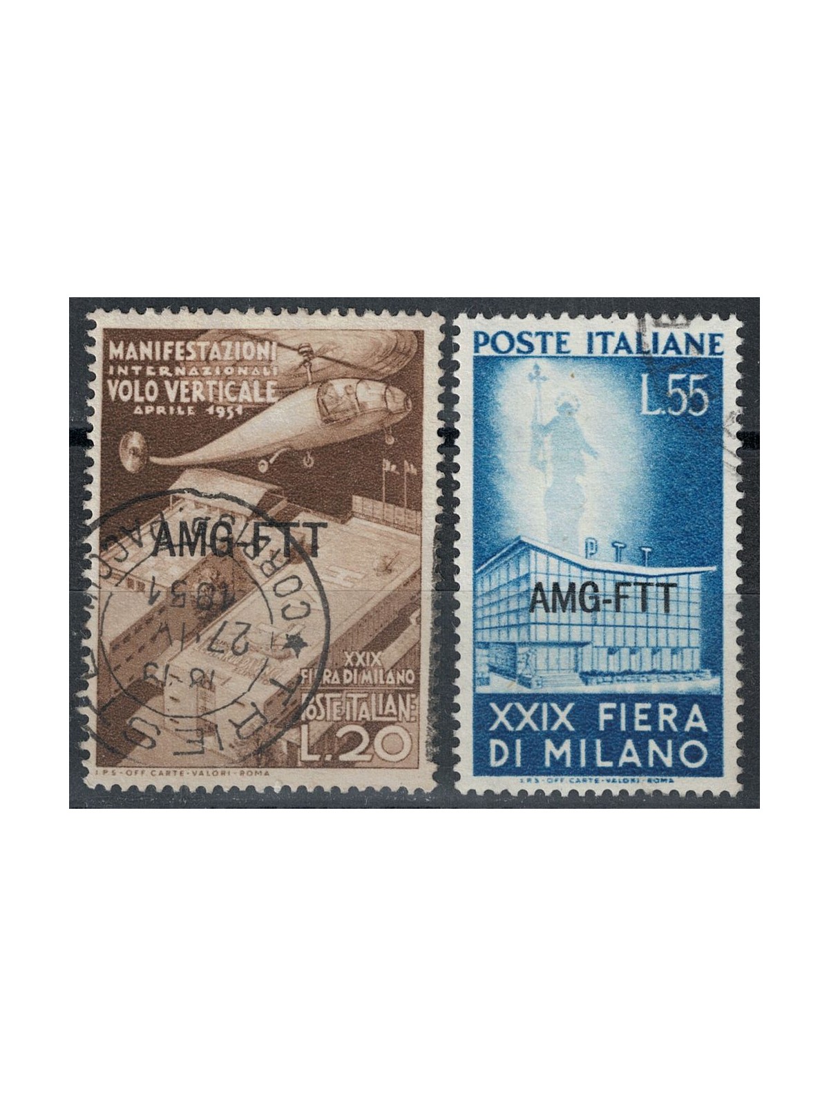 TRIESTE A 1951 Fiera di Milano 2v us