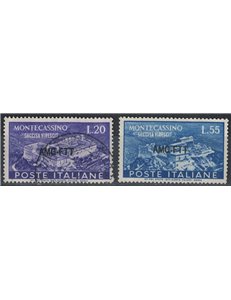TRIESTE A 1951 Abbey of Montecassino 2v us