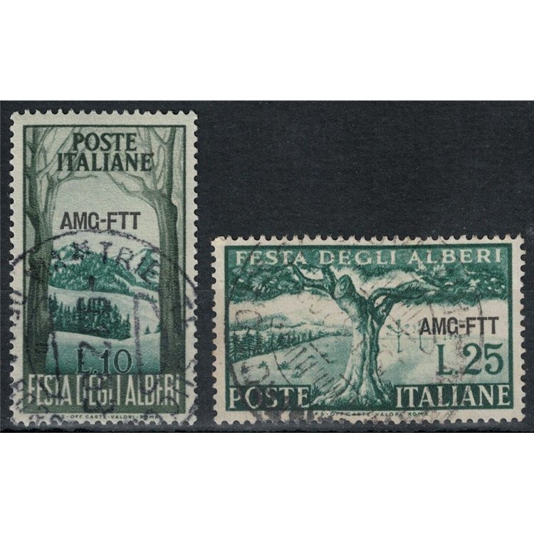 TRIESTE A 1951 Festa degli alberi 2v us