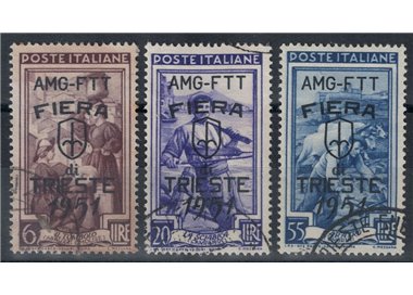 TRIESTE A 1951 Fiera di Trieste 3v us