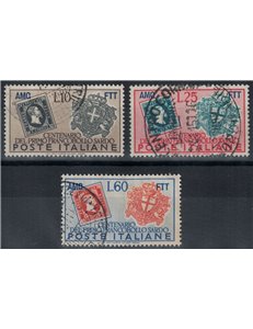 TRIESTE A 1951 Francobollo sardo 3v us