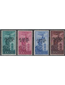 TRIESTE A 1948 Capitoline Tower (airmail) 4v MNH**