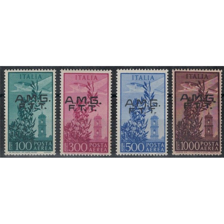 TRIESTE A 1948 Torre del Campidoglio (posta aerea) 4v MNH**