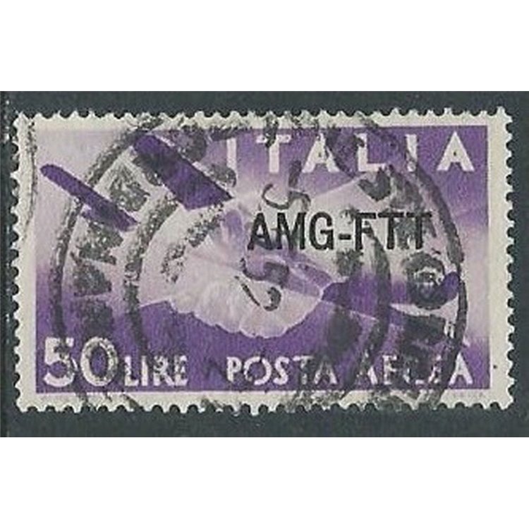 TRIESTE A 1954 Democratic (airmail) us