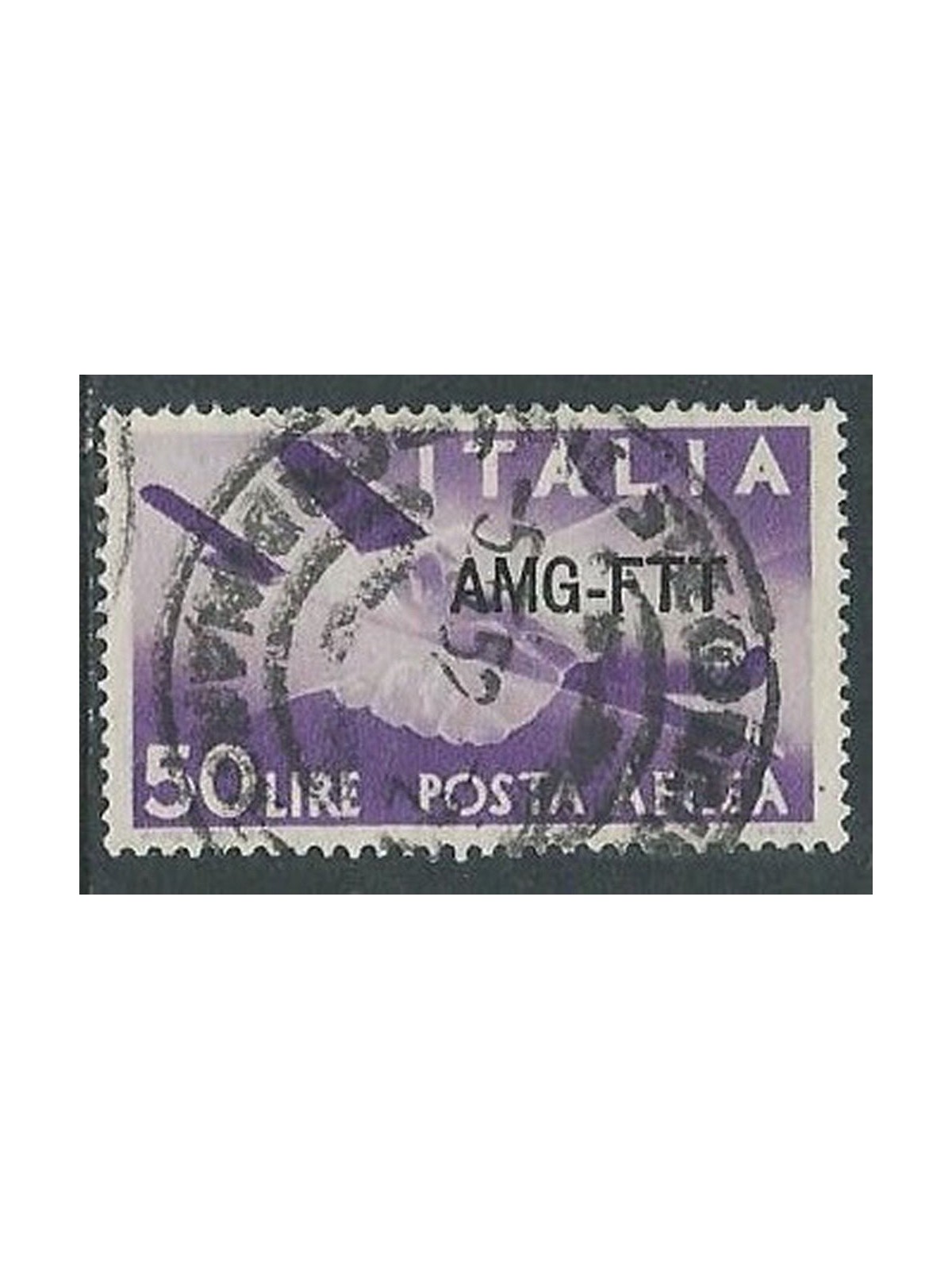 TRIESTE A 1954 Democratic (airmail) us