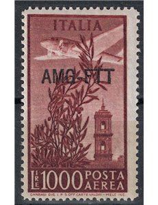 TRIESTE A 1952 Torre del Campidoglio £ 1000 14x13¼ MH*