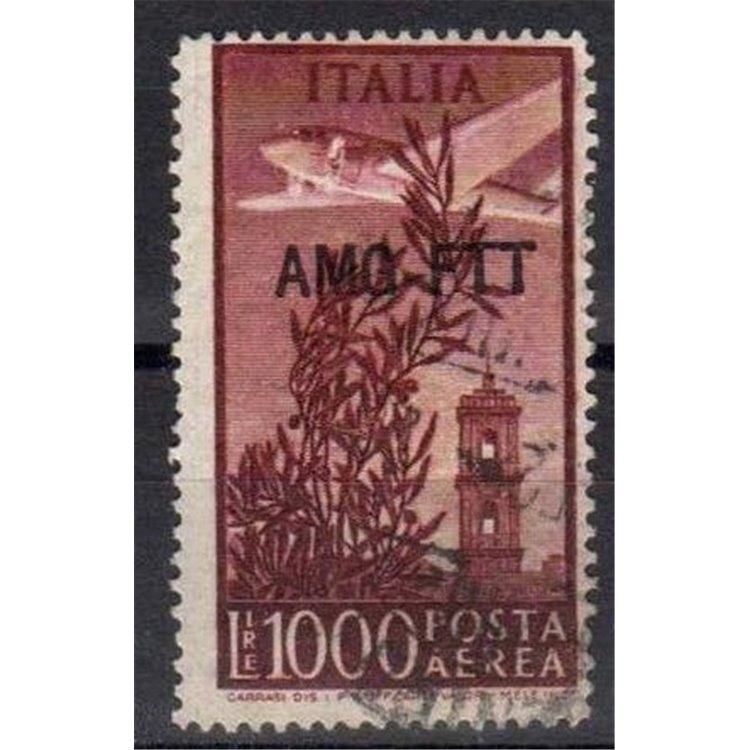 TRIESTE A 1952 Torre del Campidoglio £ 1000 14x13¼ us