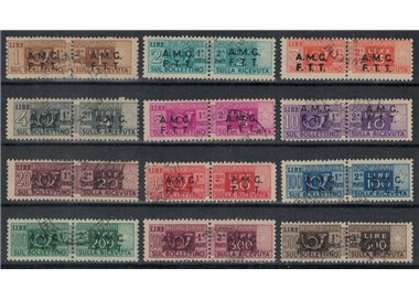 TRIESTE A 1947-48 Postal parcels 12v us