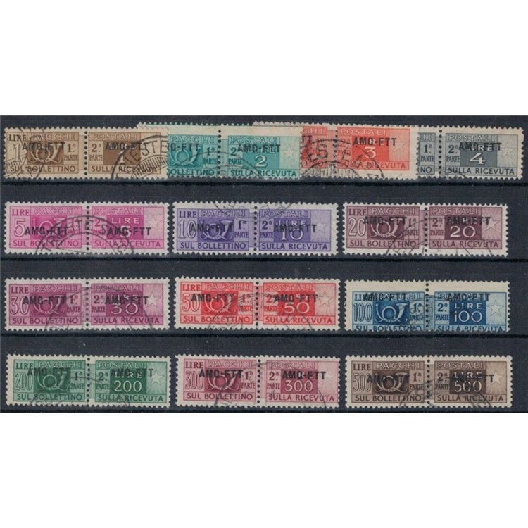 TRIESTE A 1949-54 Pacchi postali 13v us