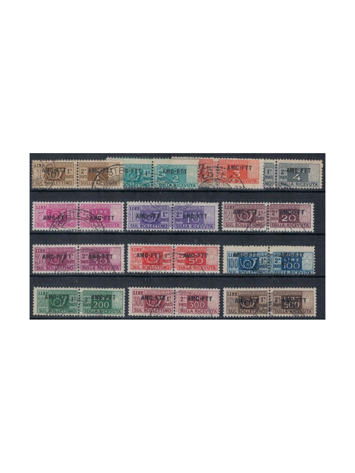 TRIESTE A 1949-54 Postal parcels 13v us