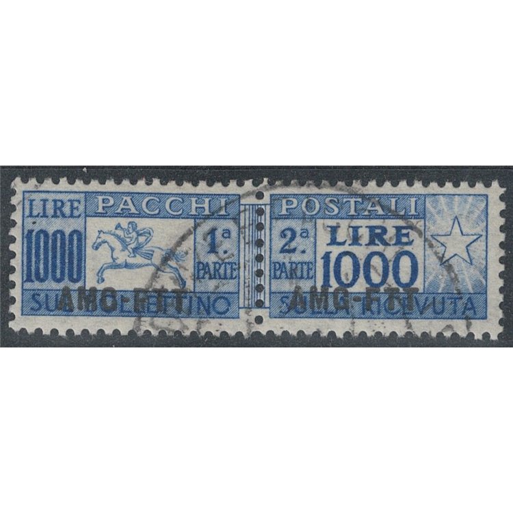 TRIESTE A 1954 Postal parcels £1000, horse (linear) us