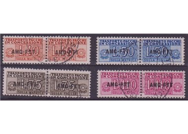 TRIESTE A 1953 Pacchi in concessione 4v us