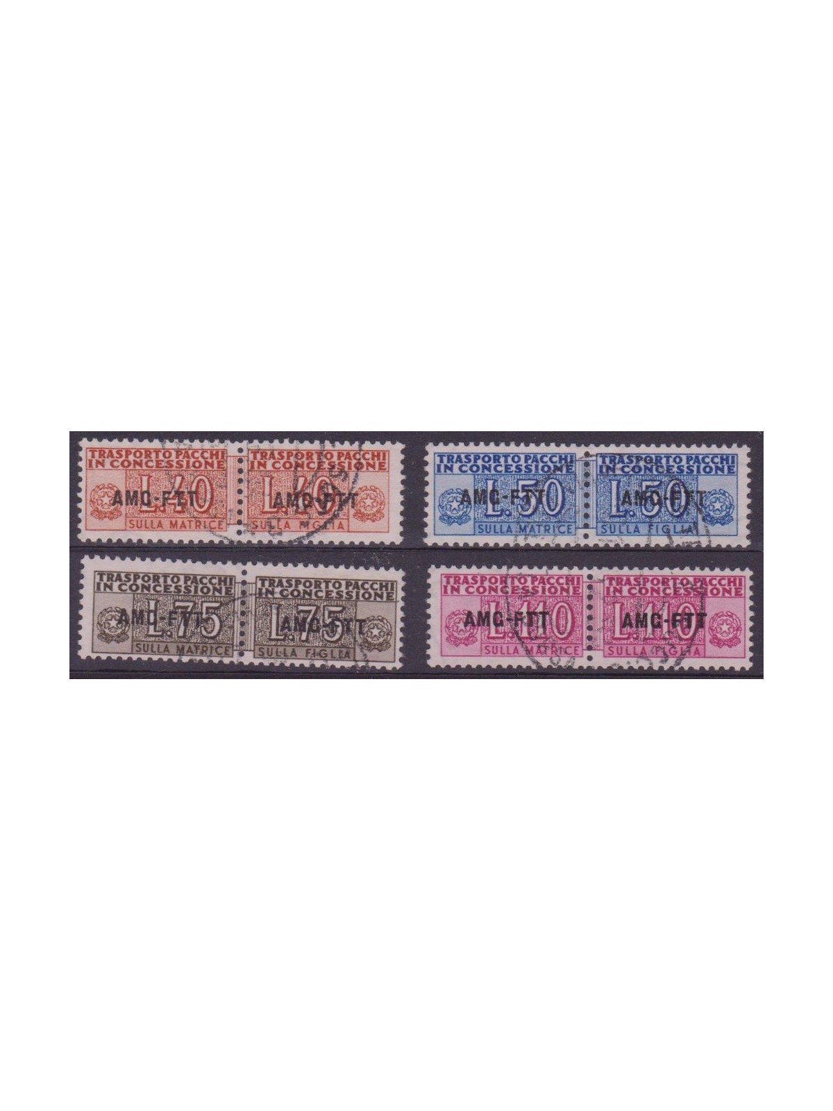 TRIESTE A 1953 Parcels in concession 4v us
