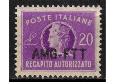 TRIESTE A 1954 Recapito autorizzato MNH** ©