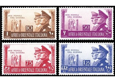 AFRICA ORIENTALE ITALIANA 1941 Fratellanza italo-tedesca, non emessi 4v MH*