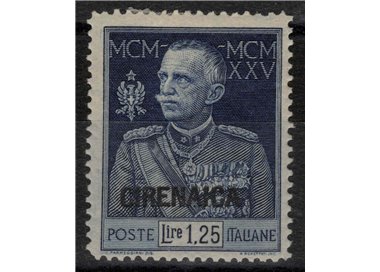 CYRENAICA 1925-26 Jubilee of the King dent. 13½ MH* ©