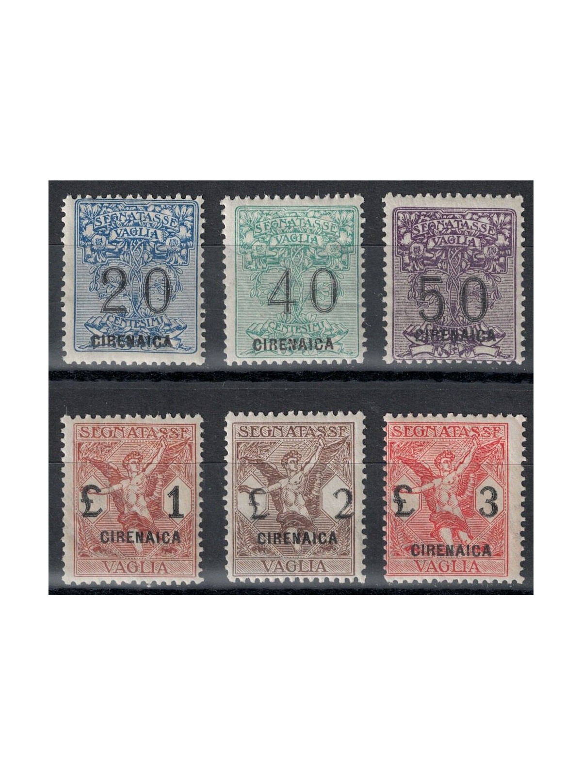 CIRENAICA 1924 Segnatasse Vaglia 6v MH*