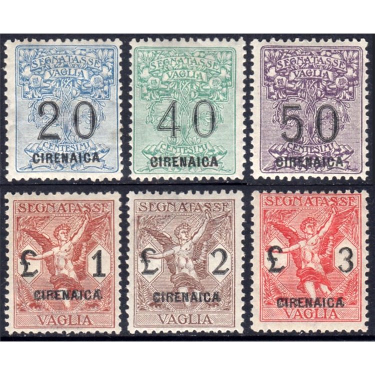 CYRENAICA 1924 Postage Due Money Order 6v MNH**