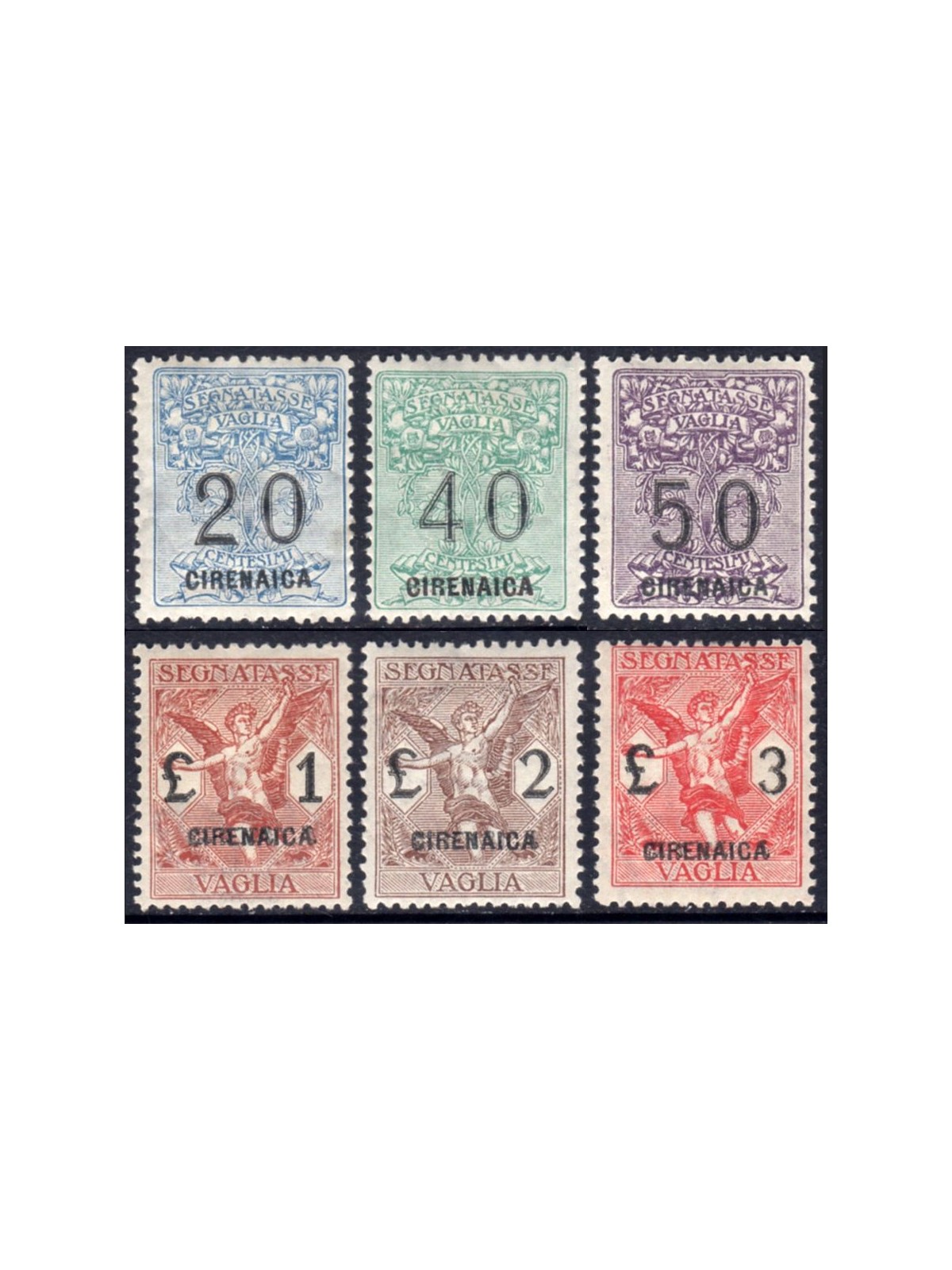 CYRENAICA 1924 Postage Due Money Order 6v MNH**