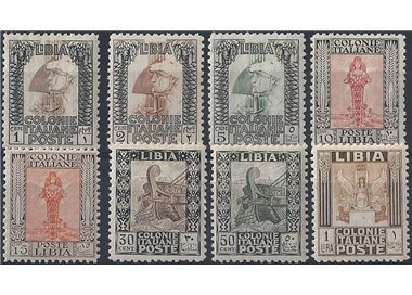 LIBYA 1926-30 Pictorial Series 8v MH*