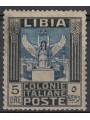 LIBIA 1940 Serie Pittorica 5£ nero e azzurro MH*