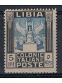 COLONIE LIBIA 1940 Serie Pittorica 5₤ nero e azzurro MH*