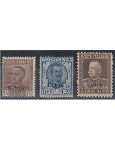 LIBYA 1928-29 Ordinary series 3v MH*