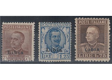 LIBIA 1928-29 Serie ordinaria 3v MH*