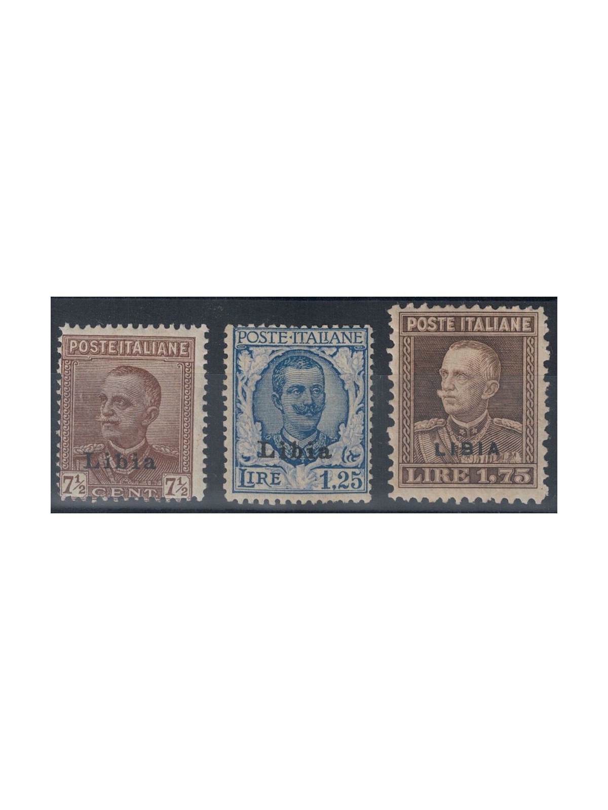 LIBYA 1928-29 Ordinary series 3v MH*