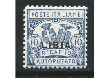 LIBYA 1929 Authorized delivery dent. 11 MH*