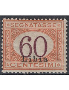 LIBIA 1925 Segnatasse 60c arancio bruno MH*