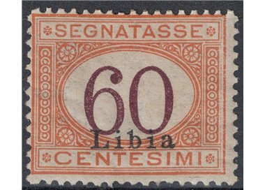 LIBIA 1925 Segnatasse 60c arancio bruno MH*