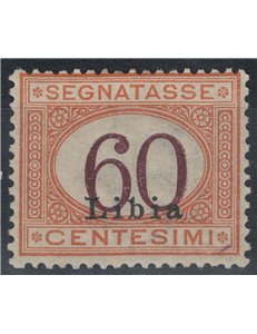 COLONIE LIBIA 1925 Segnatasse 60c arancio bruno MH*