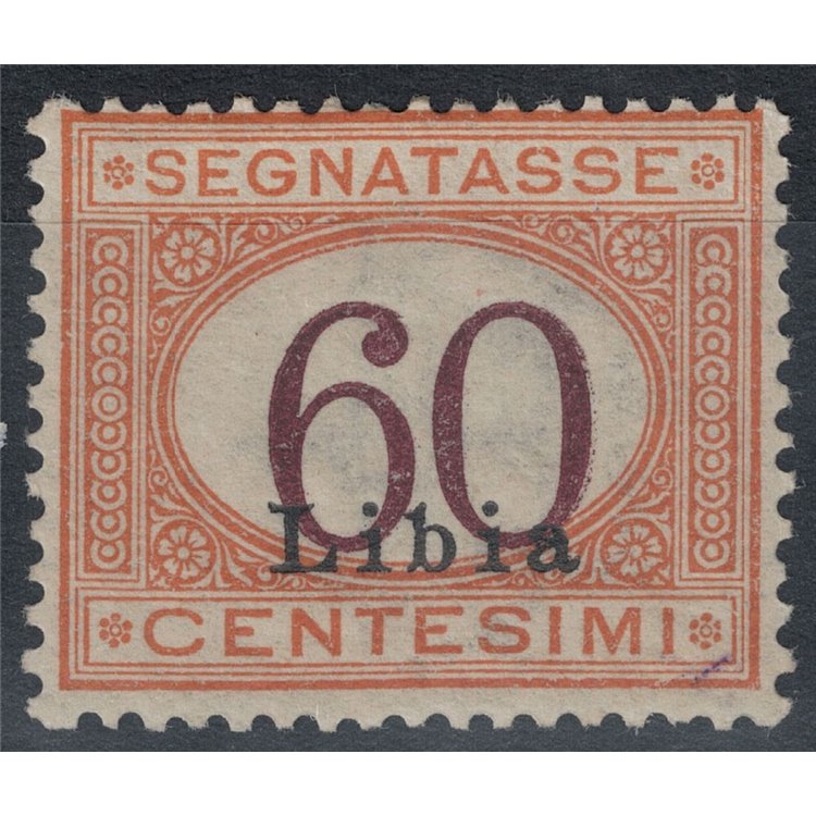 COLONIE LIBIA 1925 Segnatasse 60c arancio bruno MH*