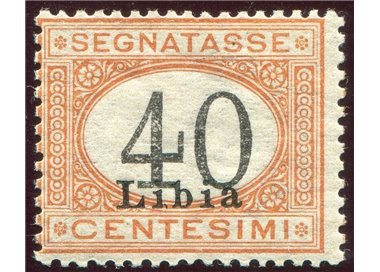 LIBIA 1930 Segnatasse 40c in nero MH*