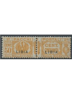LIBYA 1931 Parcel Post 50c Yellow Orange MH*