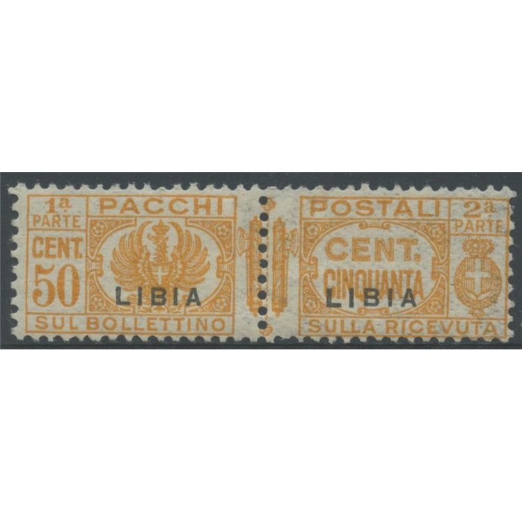 LIBYA 1931 Parcel Post 50c Yellow Orange MH*