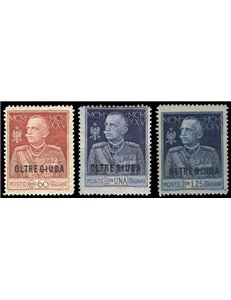 BEYOND GIUBA 1925-26 Jubilee of the King dent. 13¼ 3v MH*