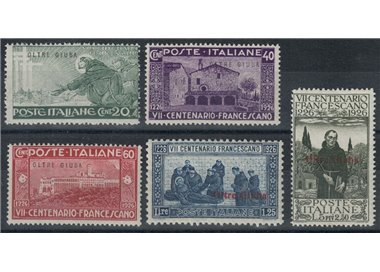 OLTRE GIUBA 1926 San Francesco 5v MH*