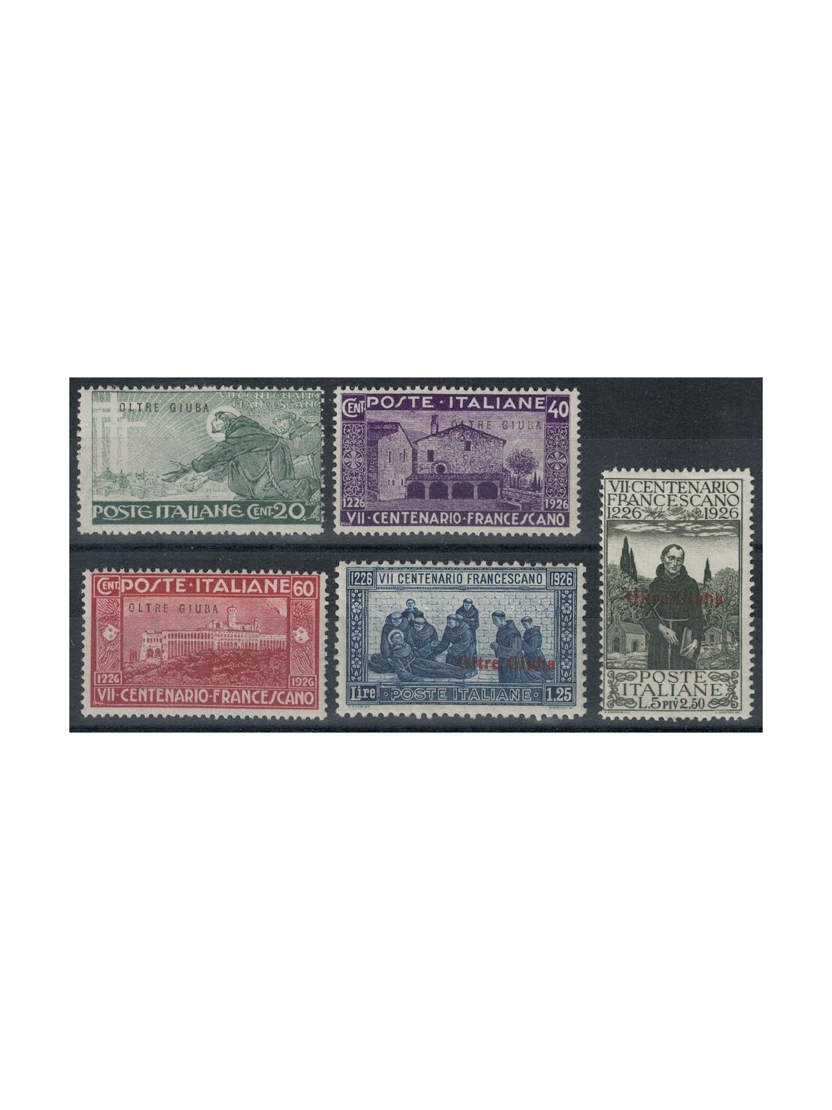 BEYOND GIUBA 1926 San Francesco 5v MH*