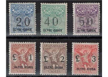 OLTRE GIUBA 1925 Postage due money order 6v MH*
