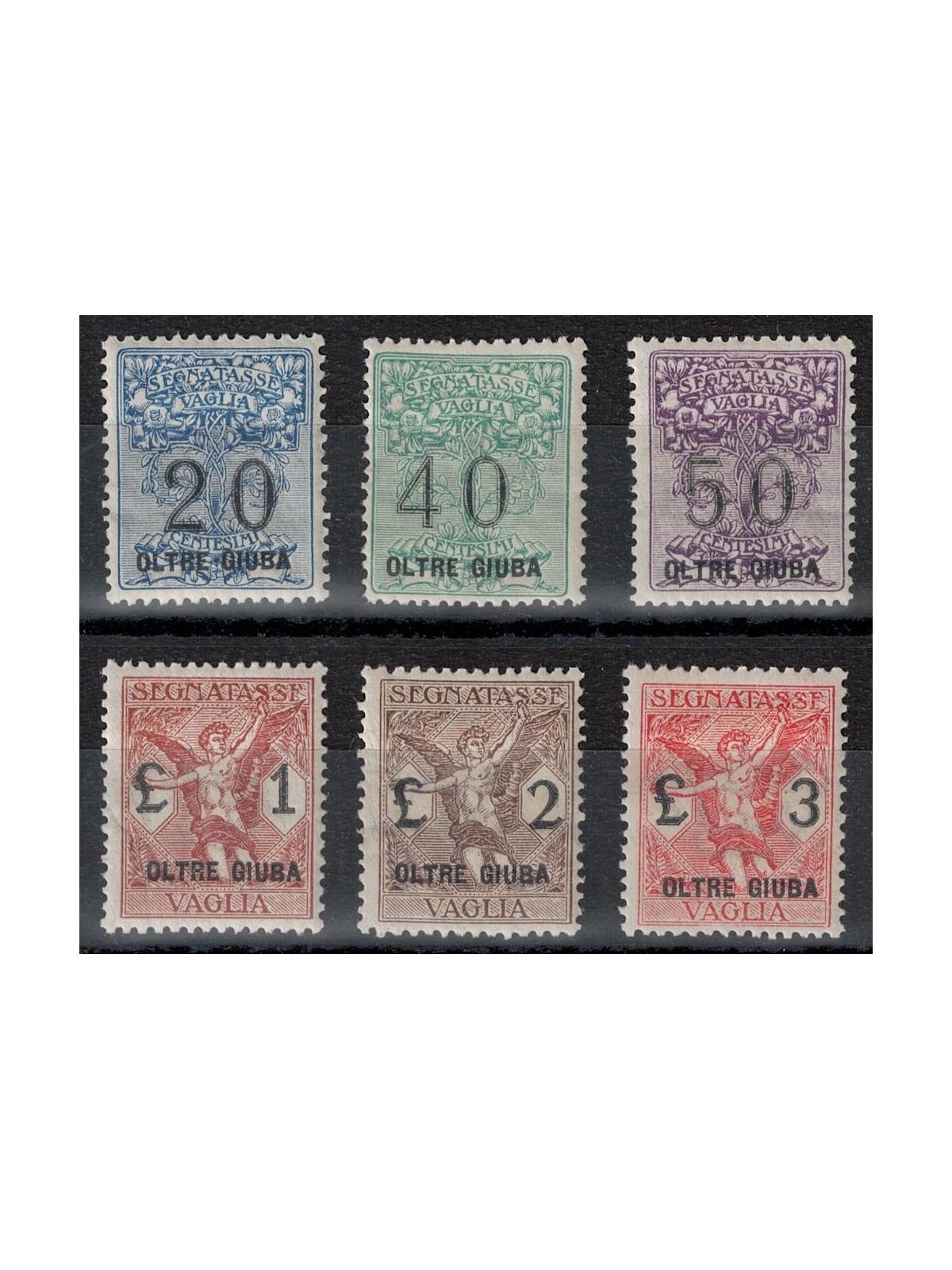 OLTRE GIUBA 1925 Postage due money order 6v MH*