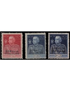 SOMALIA ITALIANA 1925-26 Giubileo del Re dent. 11 3v MH*
