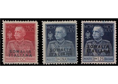 SOMALIA ITALIANA 1925-26 Giubileo del Re dent. 11 3v MH*