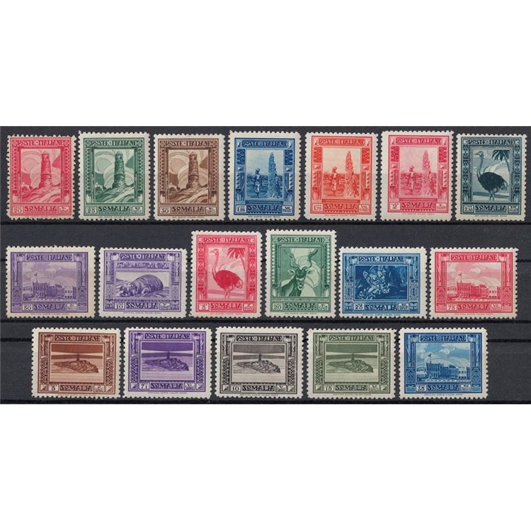 ITALIAN SOMALIA 1932 Pictorial Series 18v MH*