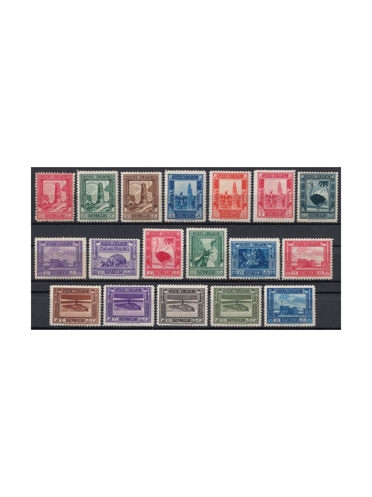 ITALIAN SOMALIA 1932 Pictorial Series 18v MH*