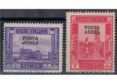 ITALIAN SOMALIA 1936 Pictorial overprint (airmail) 2v MH*