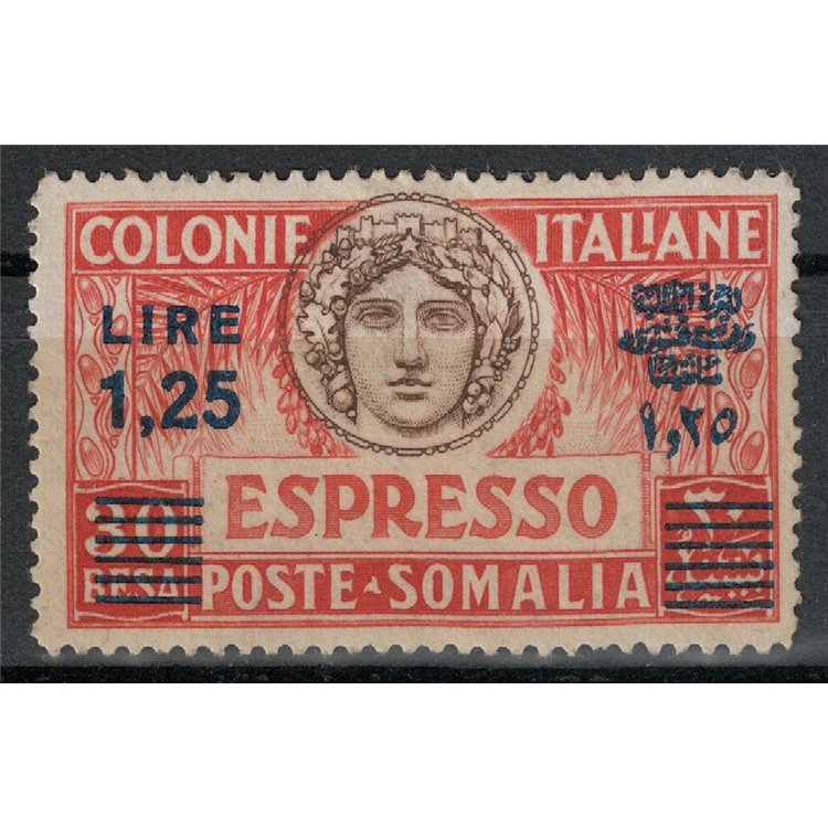SOMALIA ITALIANA 1927 Espresso (dent. 14) MH*