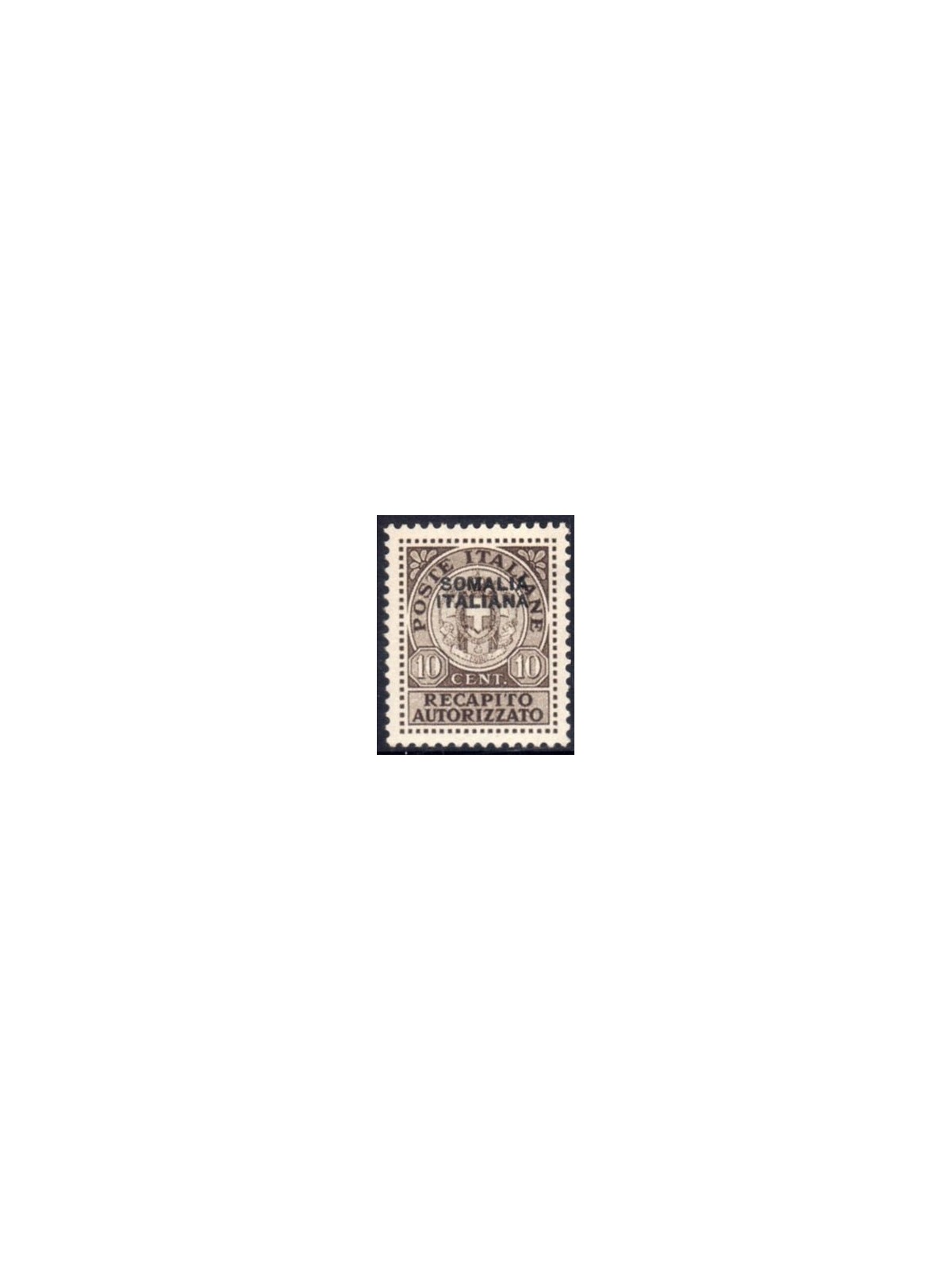 SOMALIA ITALIANA 1939 Recapito autorizzato MH*